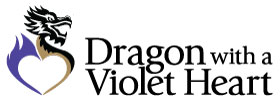 Dragon with a Violet Heart wide site logo
