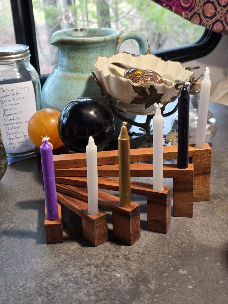 Folding Candlestick Holder